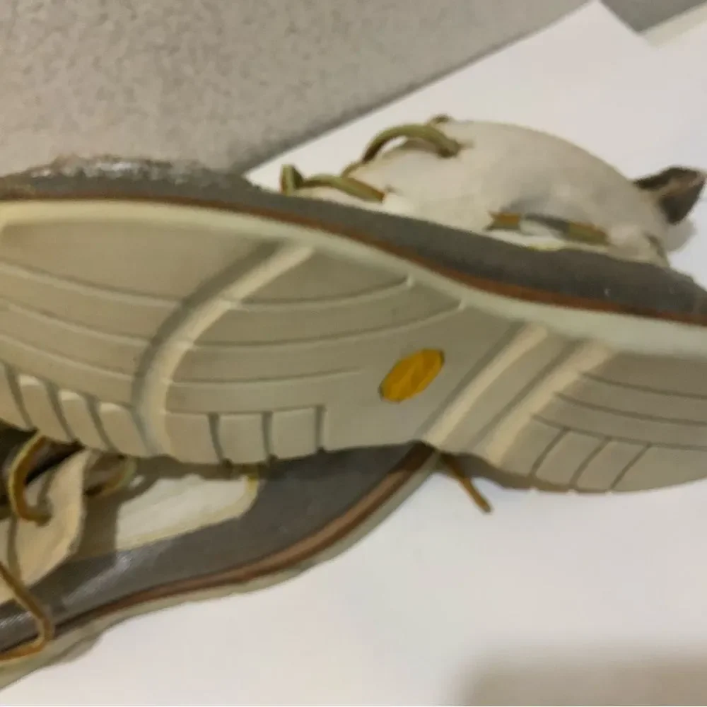 Vintage VAEL Deckard Mid Canvas Shoe Mens Size 8 Silver Vibram Boat Yacht